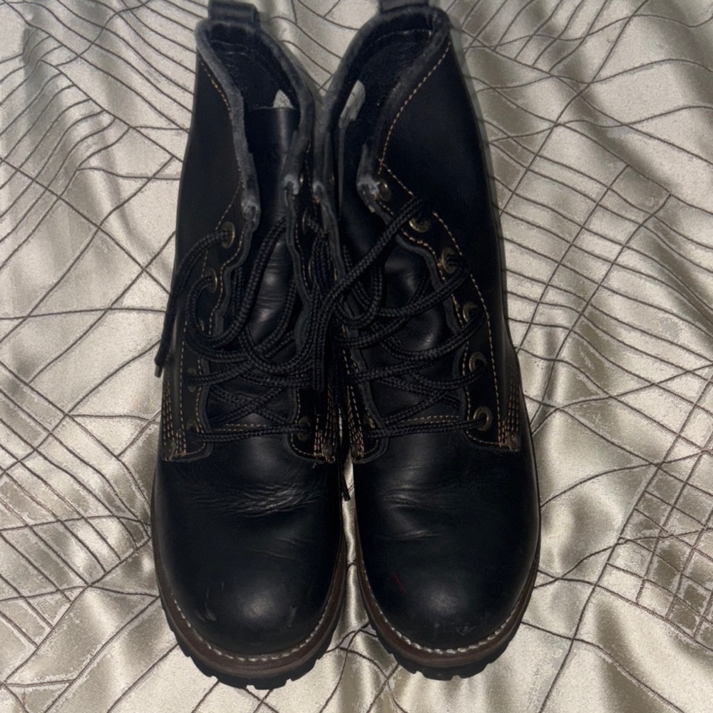 Skechers Black Combat Boots